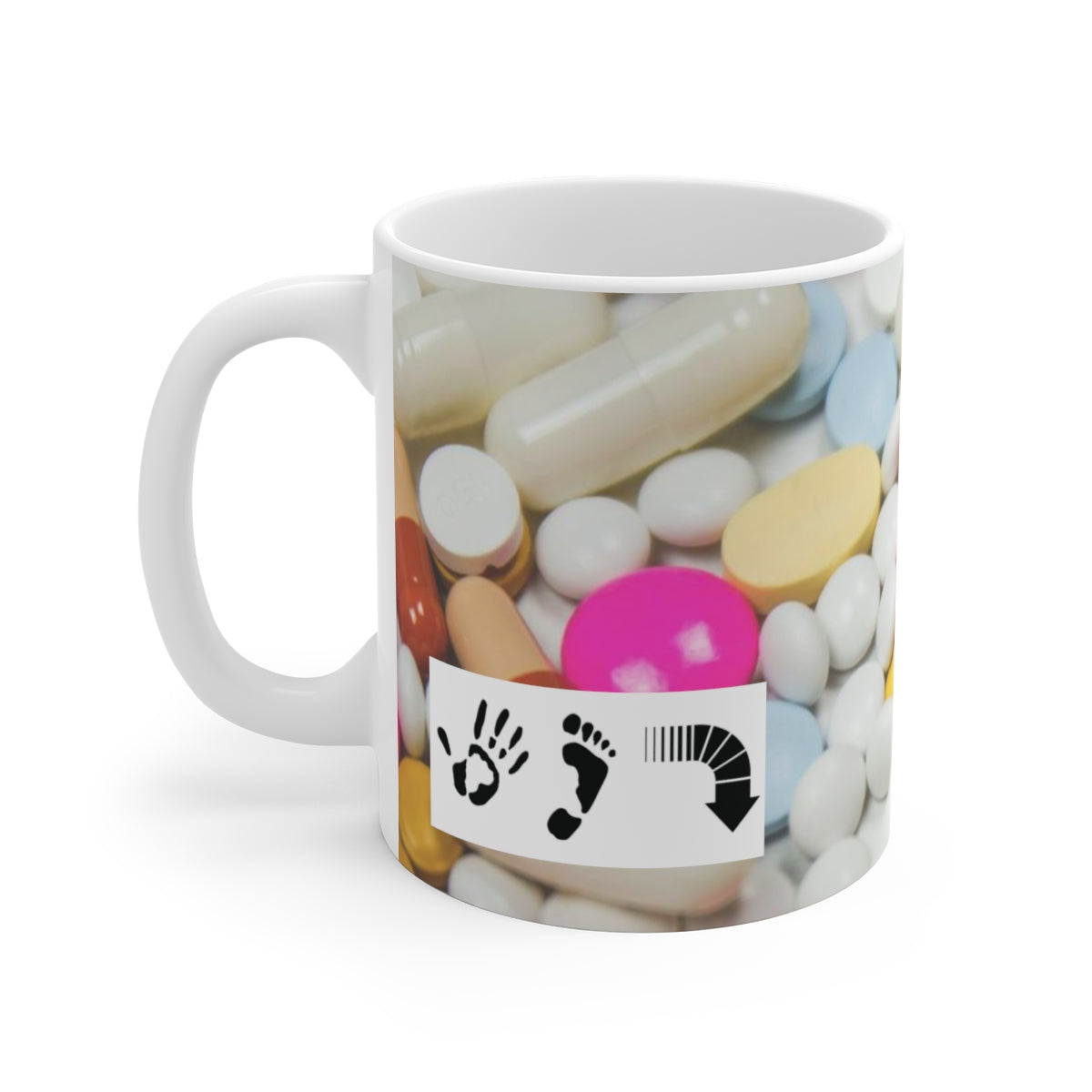 Five Toes Down Nurse White Ceramic Mug