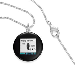 Five Toes Down Play the Cards Single Loop Necklace