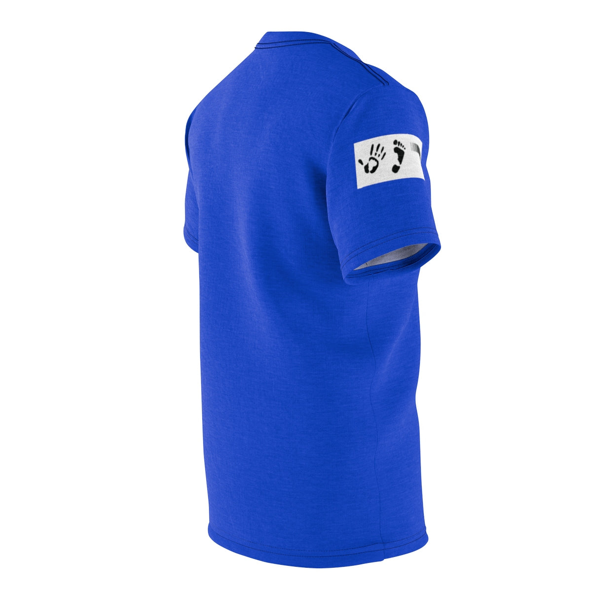 Five Toes Down Henry Unisex Cut & Sew Tee Blue