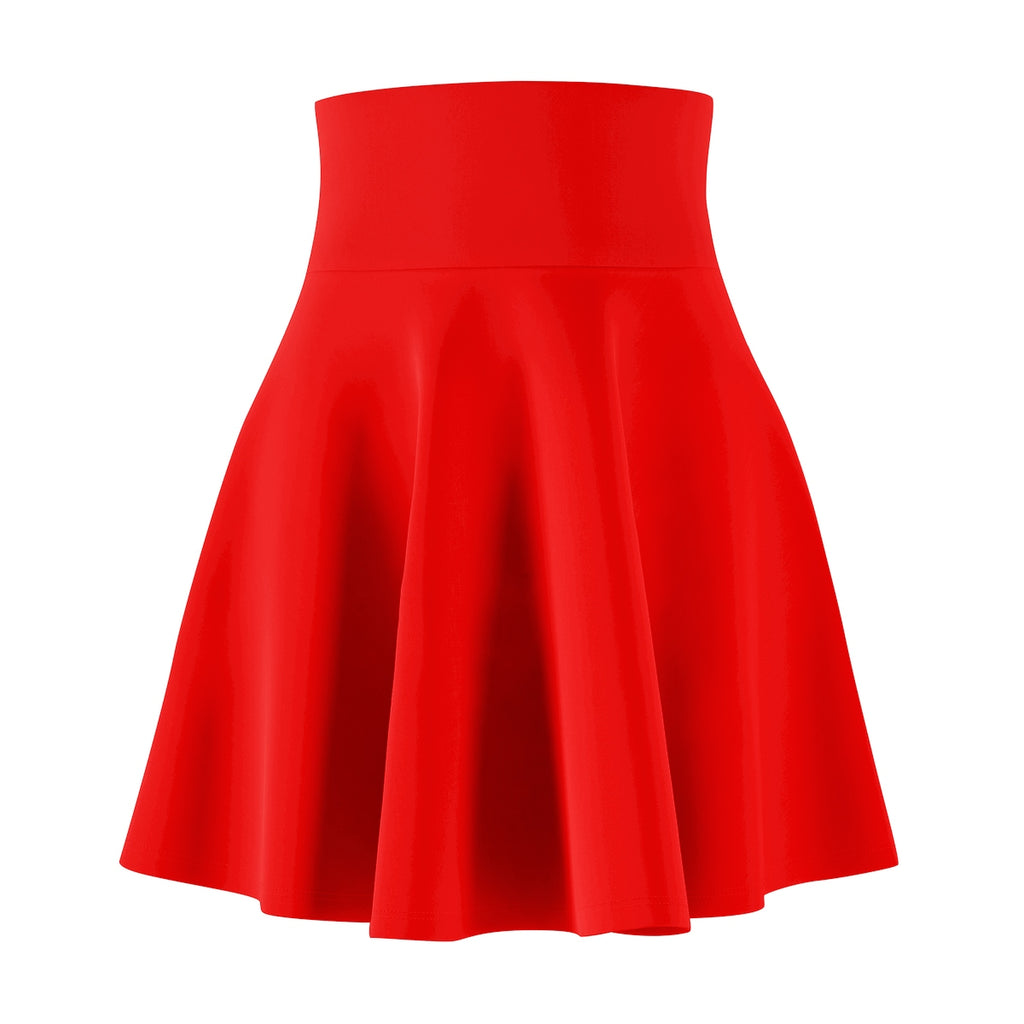 Five Toes Down Red Women's Skater Skirt