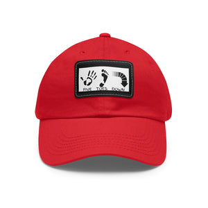 Five Toes Down Logo Hat with Leather Patch