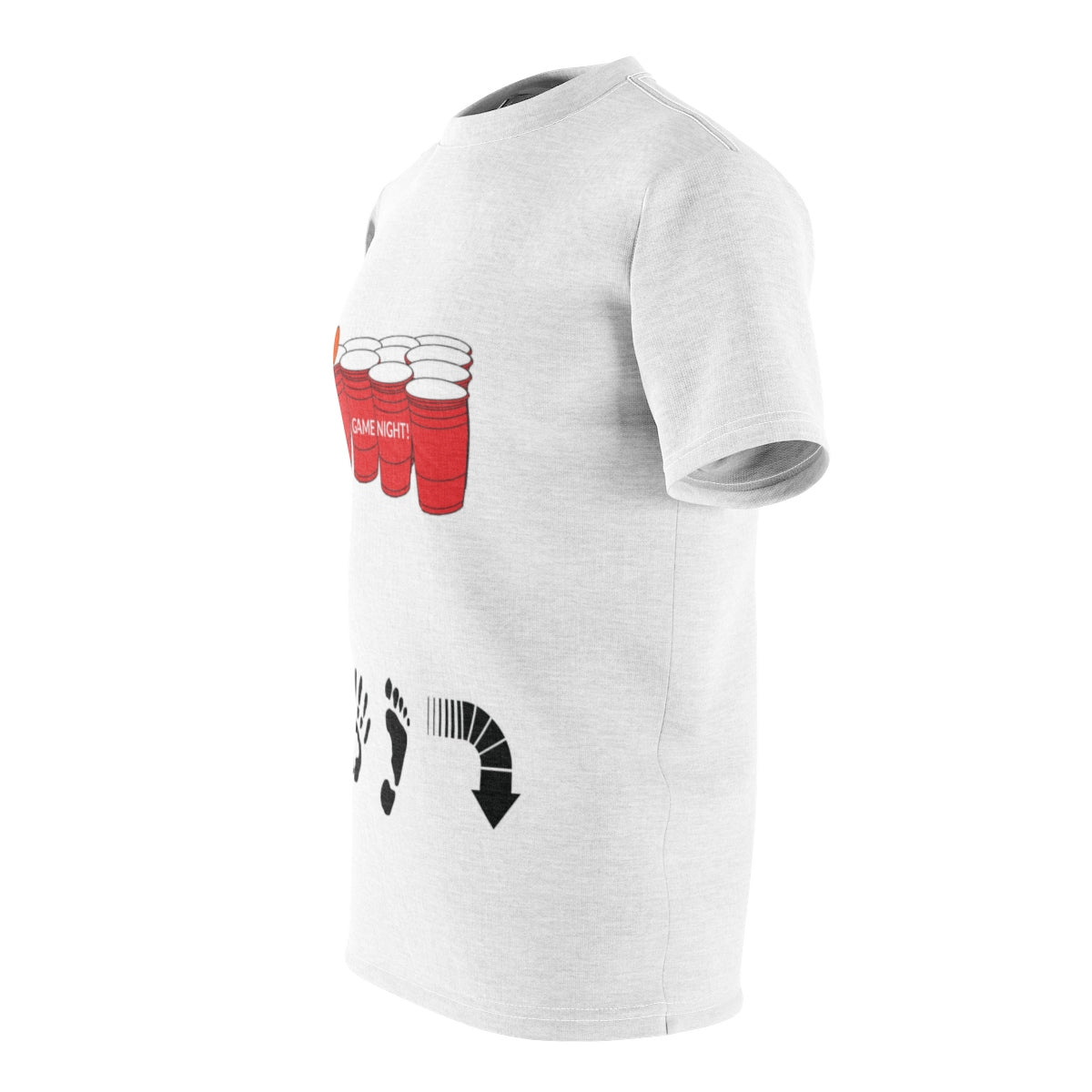 Five Toes Down Game White Unisex Cut & Sew Tee