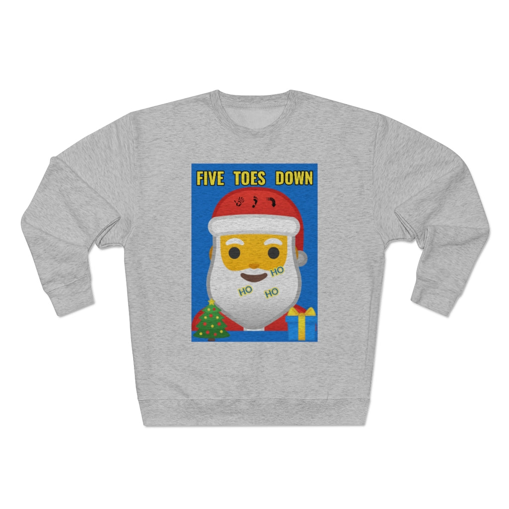 Five Toes Down Santa Unisex Sweatshirt