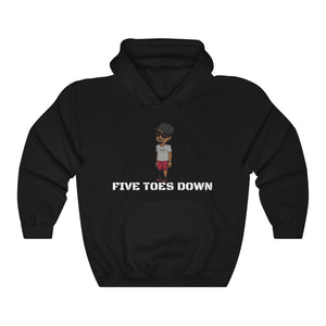 Five Toes Down Stand Top Unisex Heavy Blend Hooded Sweatshirt