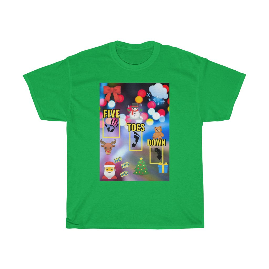 Five Toes Down Logo Christmas Unisex Tee