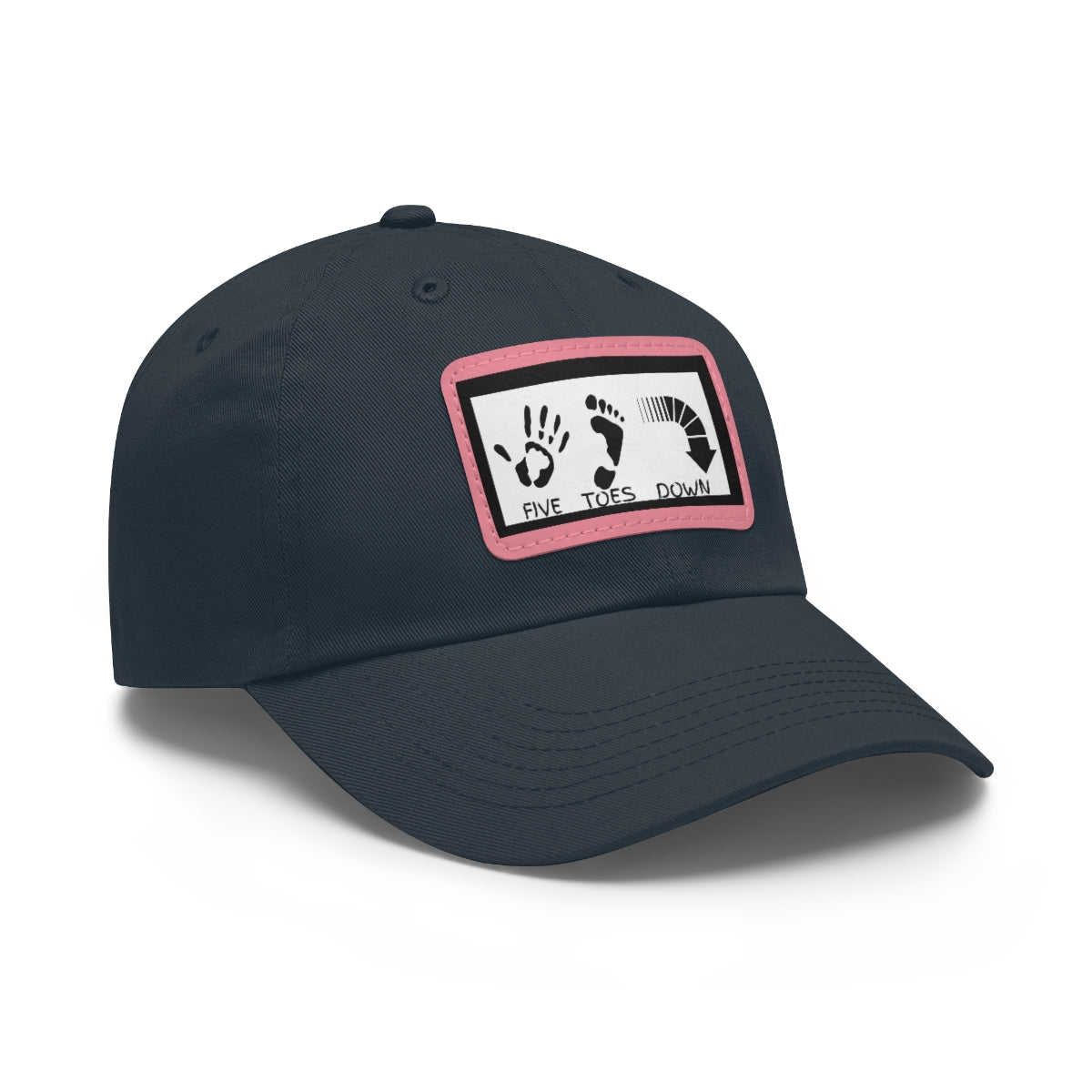 Five Toes Down Logo Hat with Leather Patch