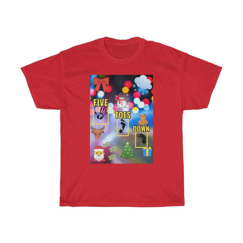 Five Toes Down Logo Christmas Unisex Tee