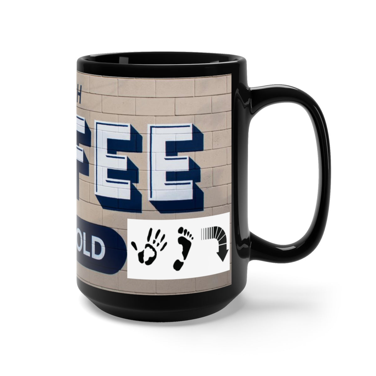 Five Toes Down Coffee Black Mug 15oz