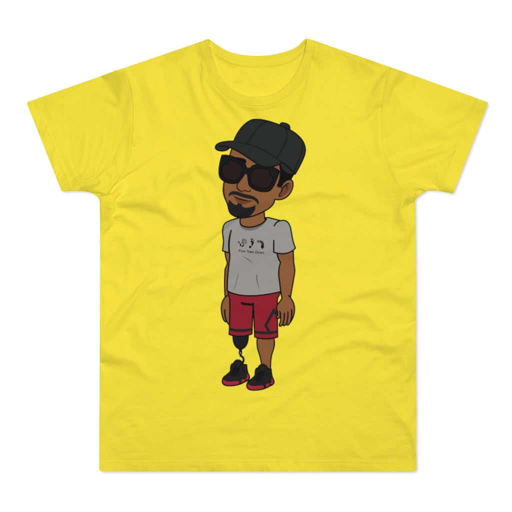Five Toes Down Henry the Amputee Single Jersey Men's T-shirt