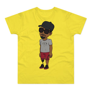 Five Toes Down Henry the Amputee Single Jersey Men's T-shirt