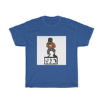 Five Toes Down Pose White Background Unisex Tee