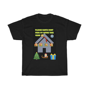 Five Toes Down My House Christmas Unisex Tee