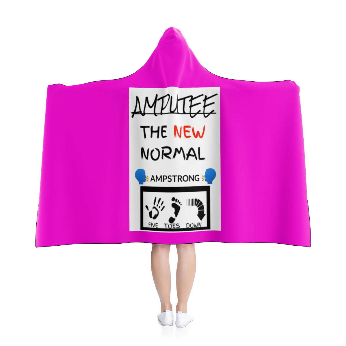 Five Toes Down New Normal Hooded Blanket