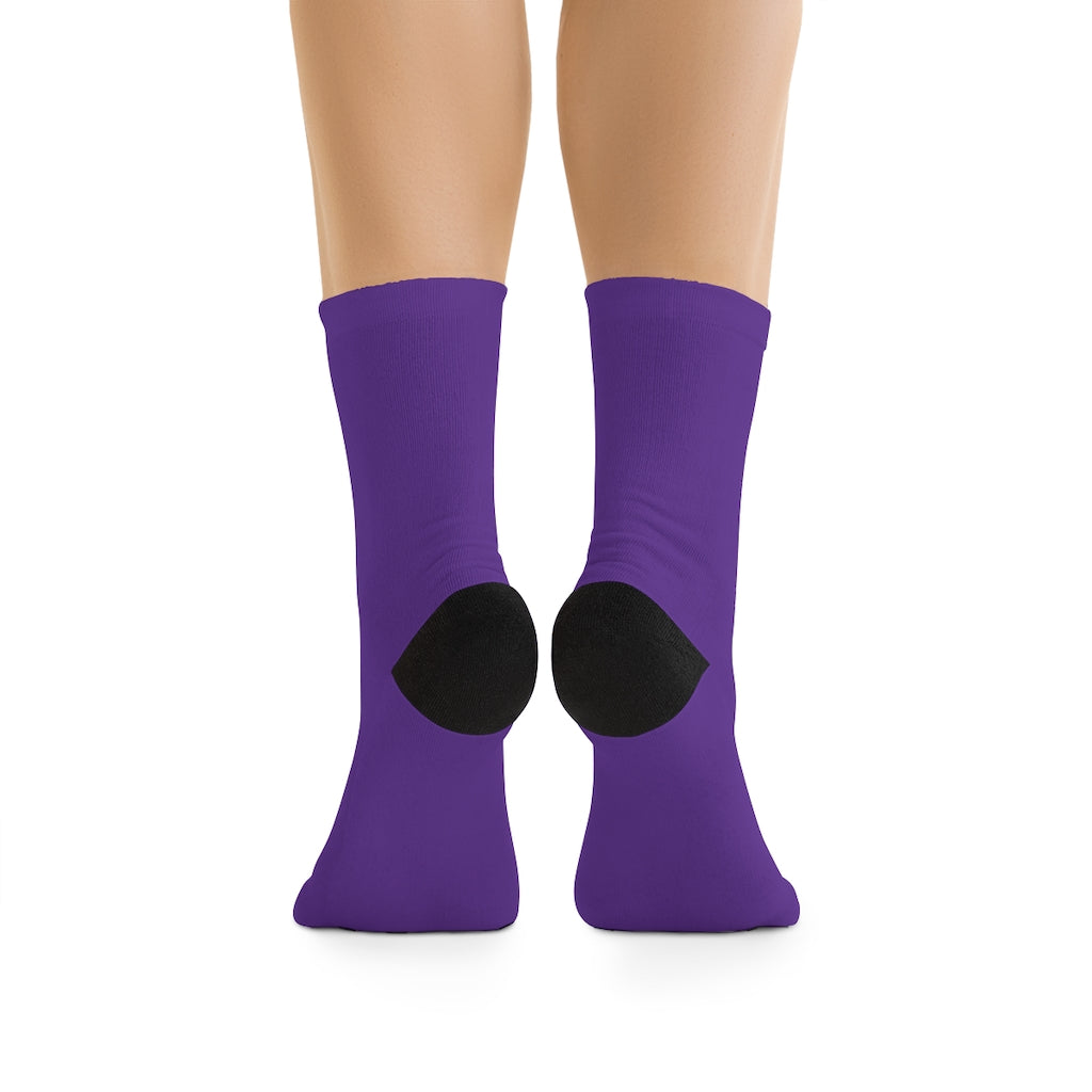 Five Toes Down Henry The Amputee Socks purp