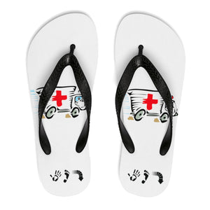 Five Toes Down Emergency Unisex Flip-Flops