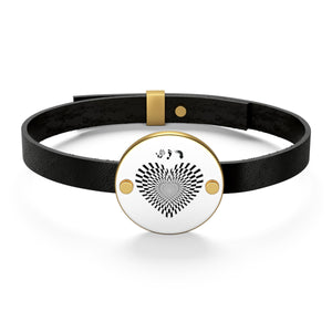 Five Toes Down Heart Leather Bracelet