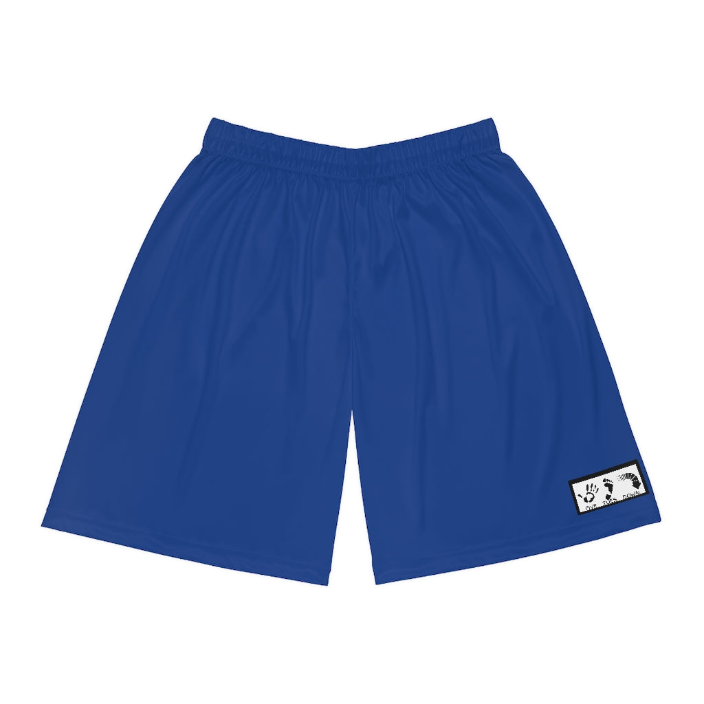 Five Toes Down Basketball Shorts Blue