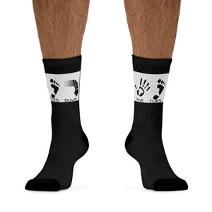 Five Toes Down Logo Socks Blk