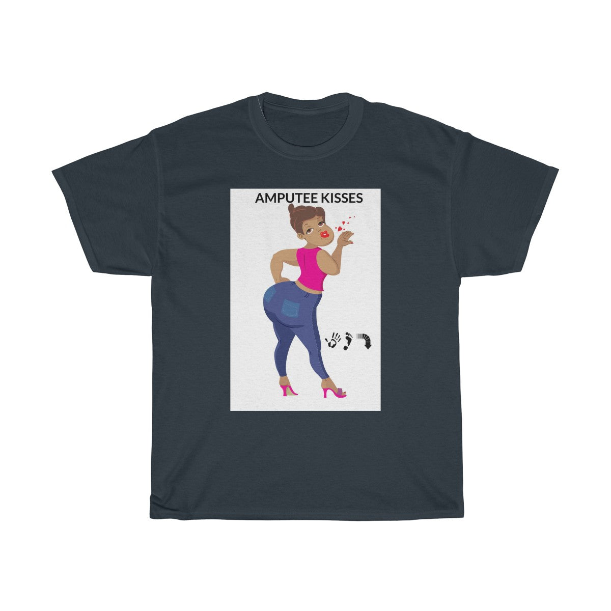 Five Toes Down Amp Kisses Unisex Tee