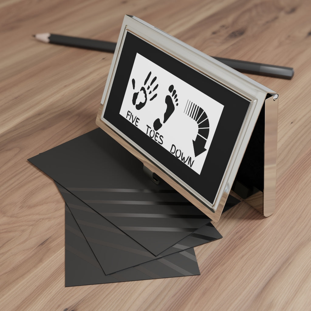 Five Toes Down Business Card Holder