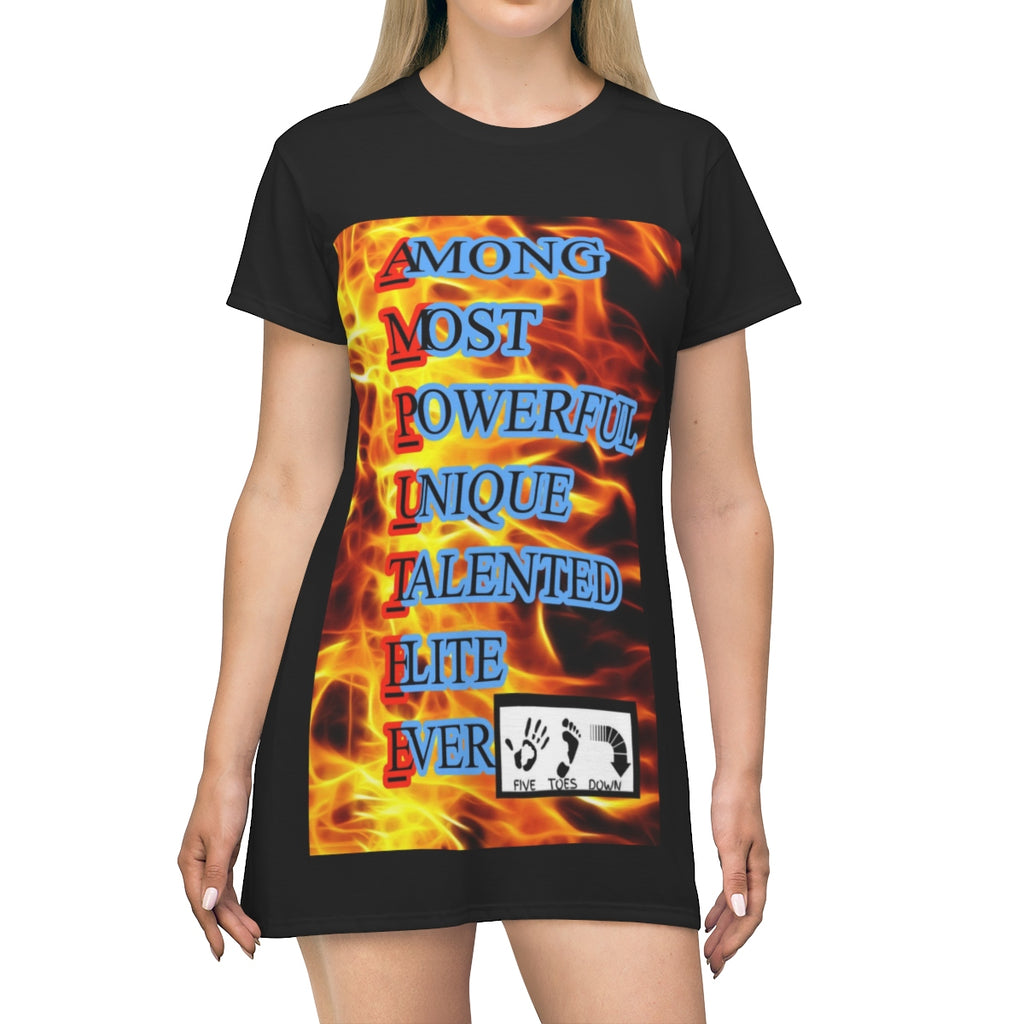 Five Toes Down Amputee T-shirt Dress