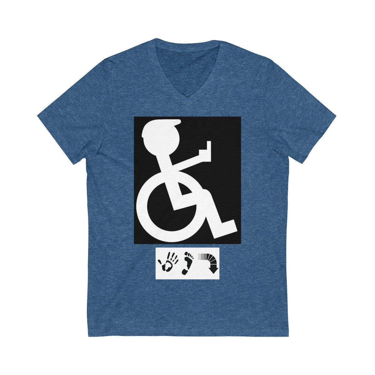 Five Toes Down I'm Mad Unisex V-Neck Tee