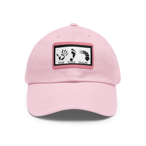 Five Toes Down Logo Hat with Leather Patch