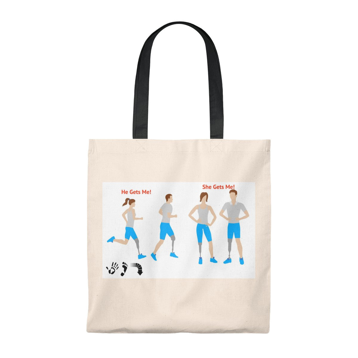 Five Toes Down Couple Tote Bag - Vintage