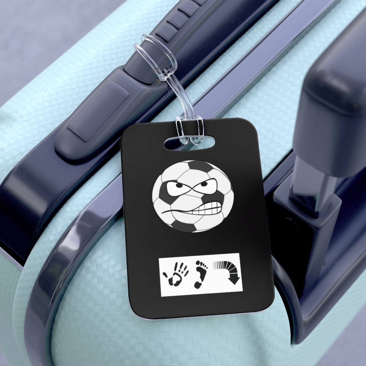 Five Toes Down Soccer Bag Tag