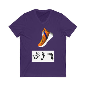 Five Toes Down Shoe Unisex V-Neck Tee