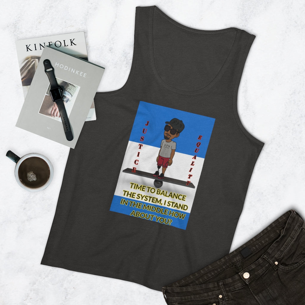 Five Toes Down Balance Men's Tank Top