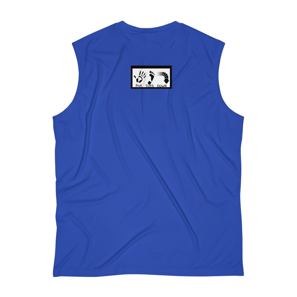 Five Toes Down Sleeveless Performance Tee Muscle