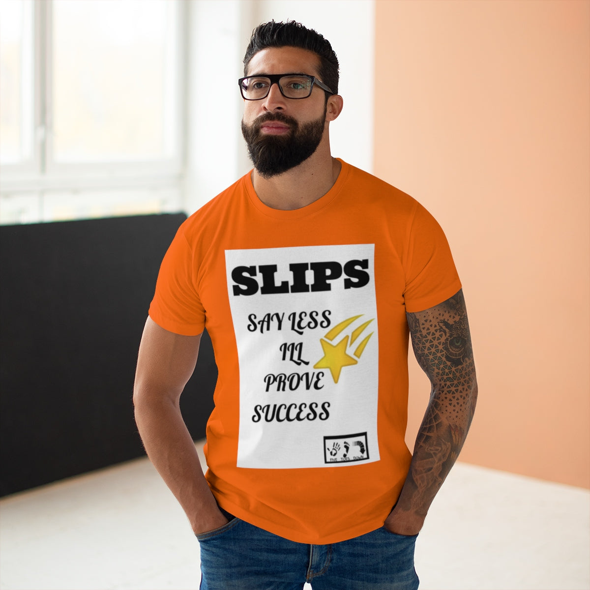 Five Toes Down Single Jersey Men's T-shirt SLIPS