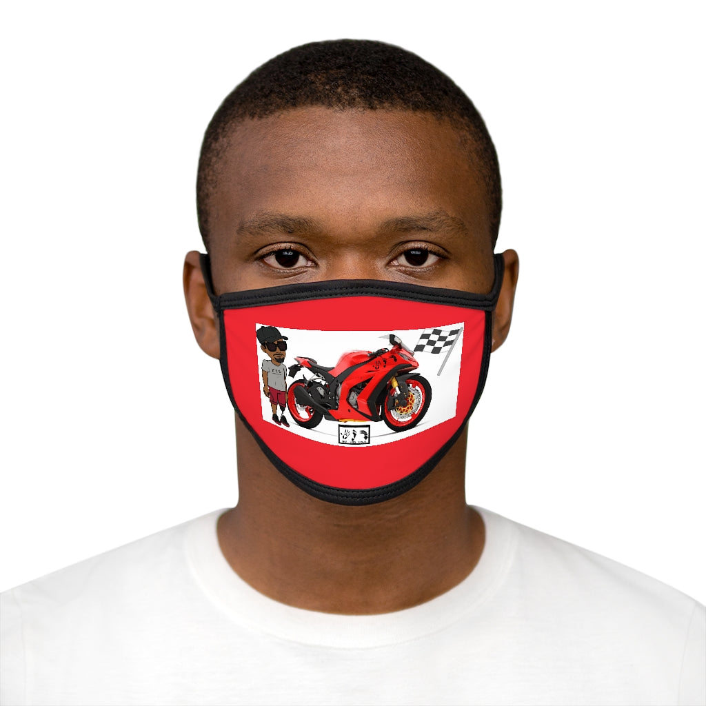 Five Toes Down Rider Mixed-Fabric Face Mask
