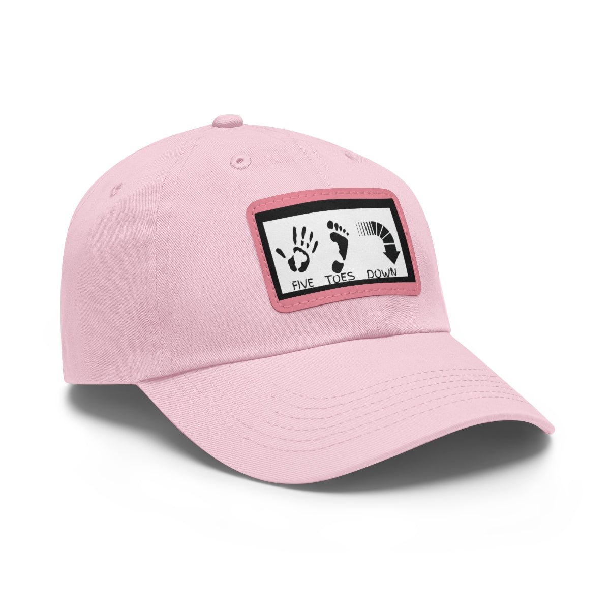 Five Toes Down Logo Hat with Leather Patch