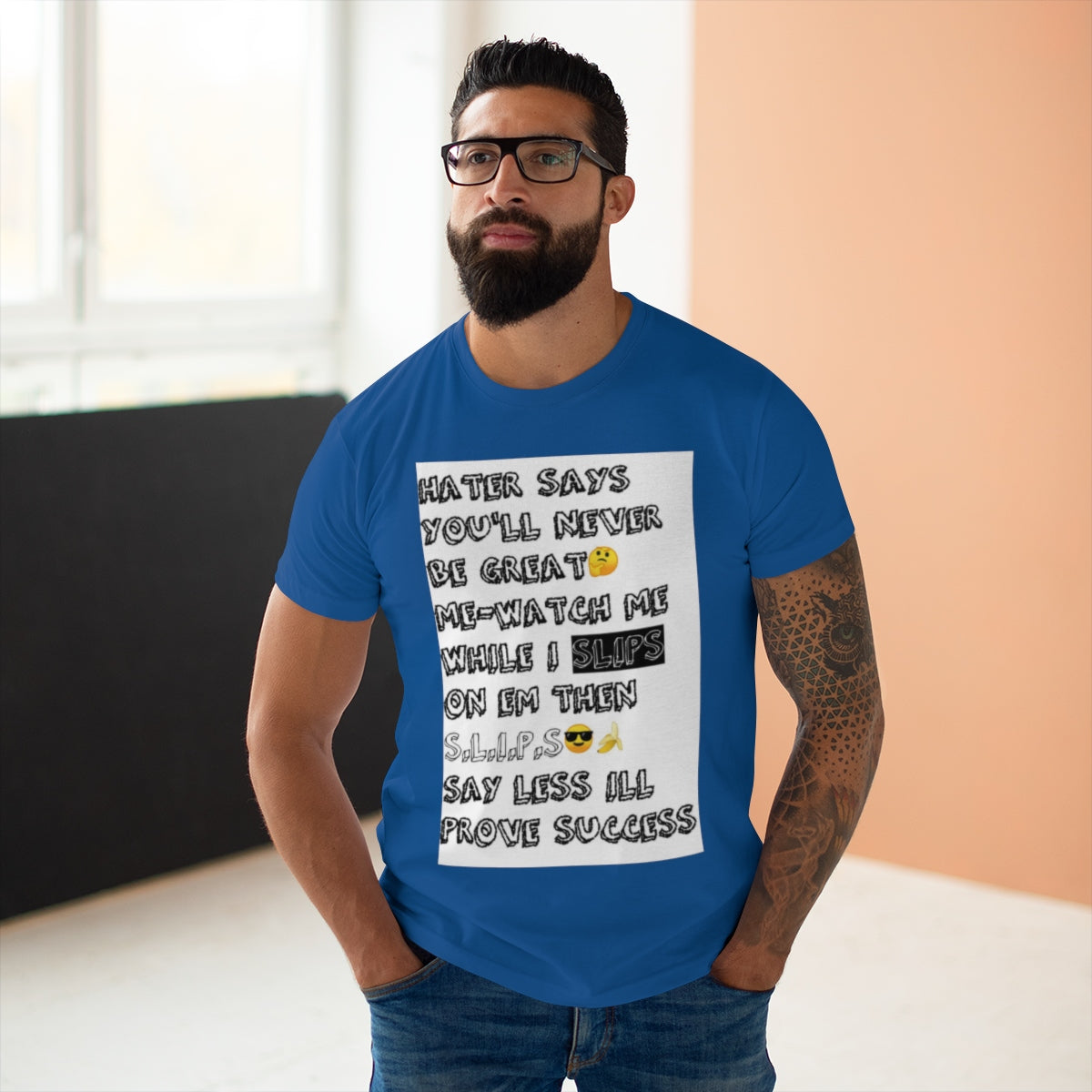 Five Toes Down Single Jersey Men's T-shirt Hater Says