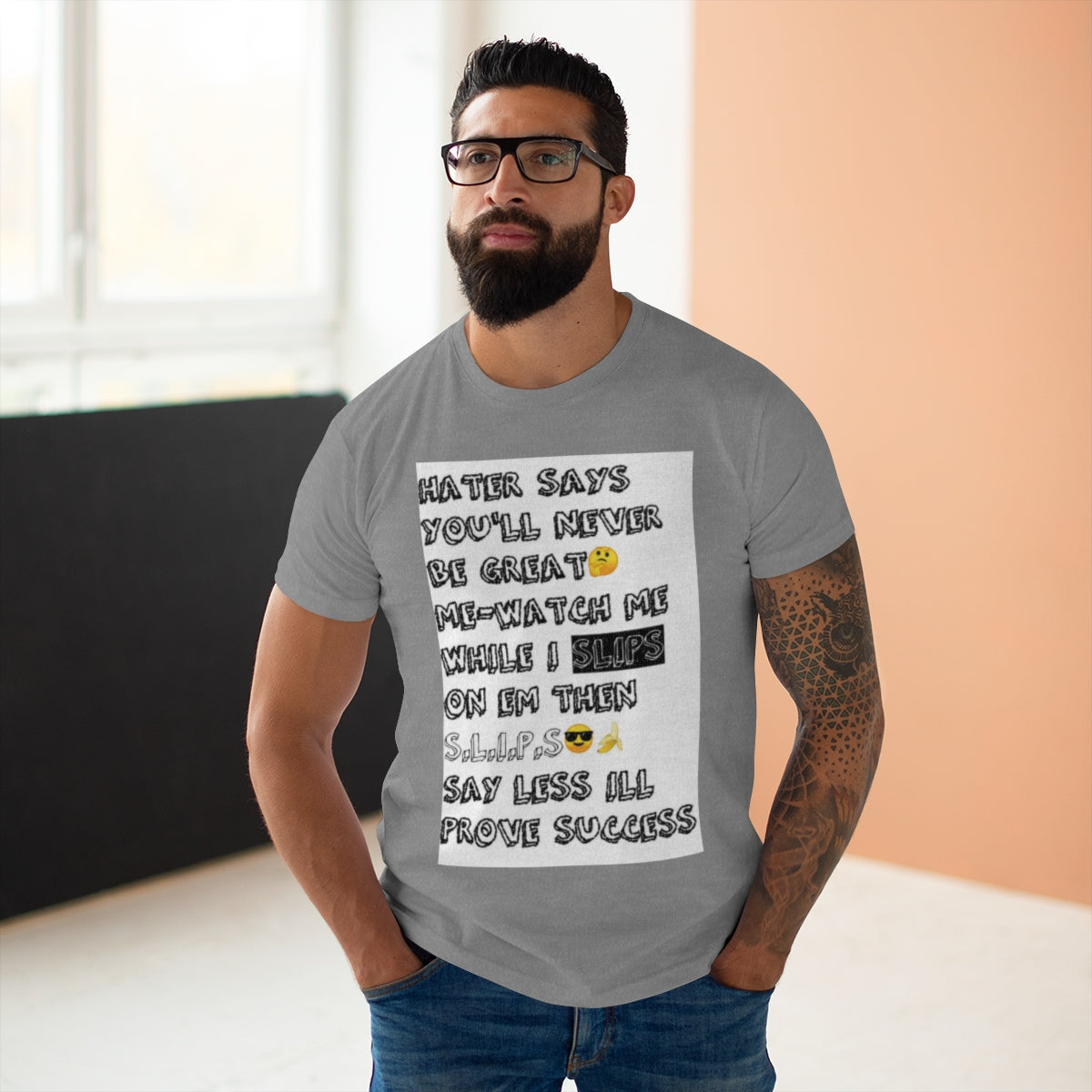Five Toes Down Single Jersey Men's T-shirt Hater Says