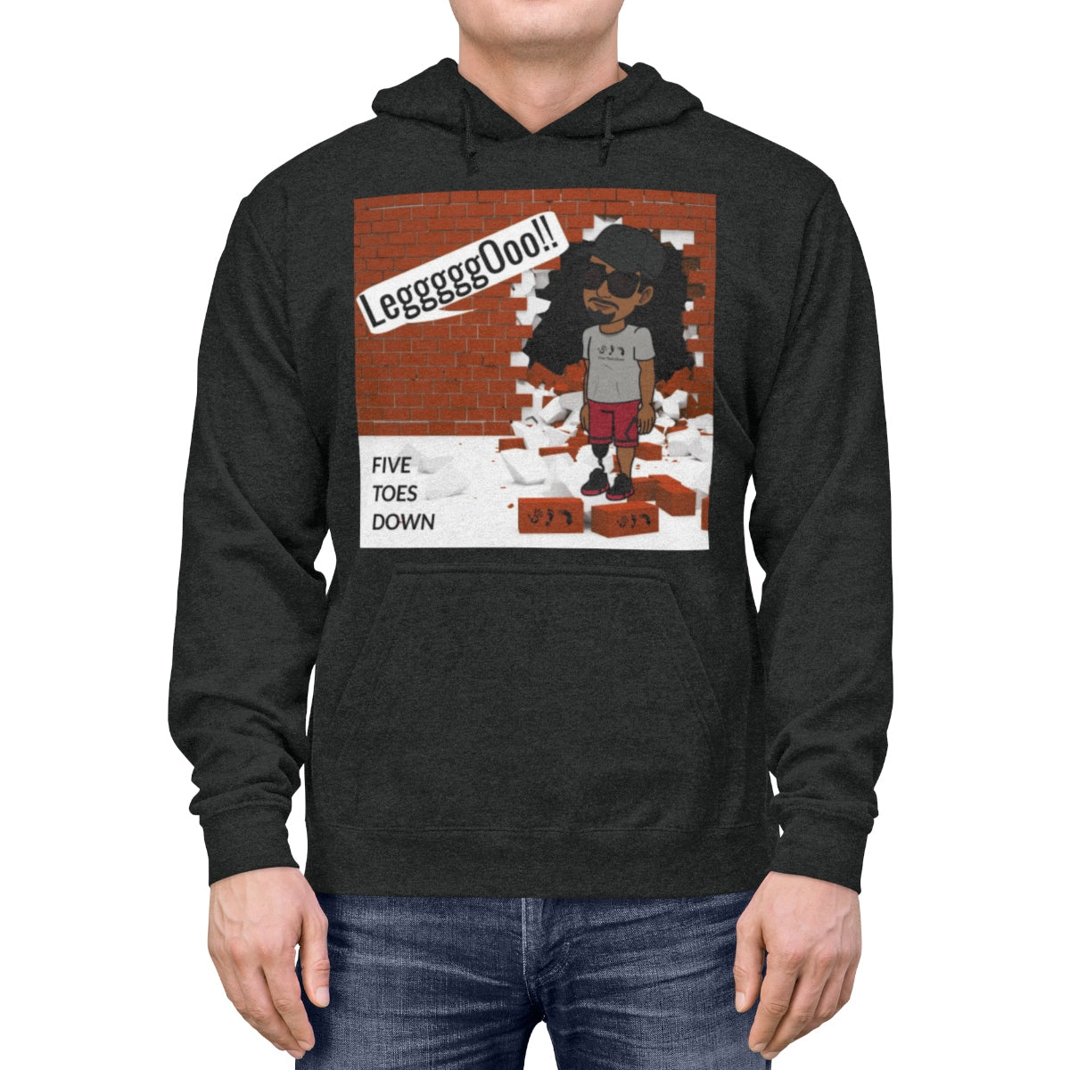 Five Toes Down LegO Unisex Lightweight Hoodie