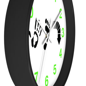 Five Toes Down Wall clock