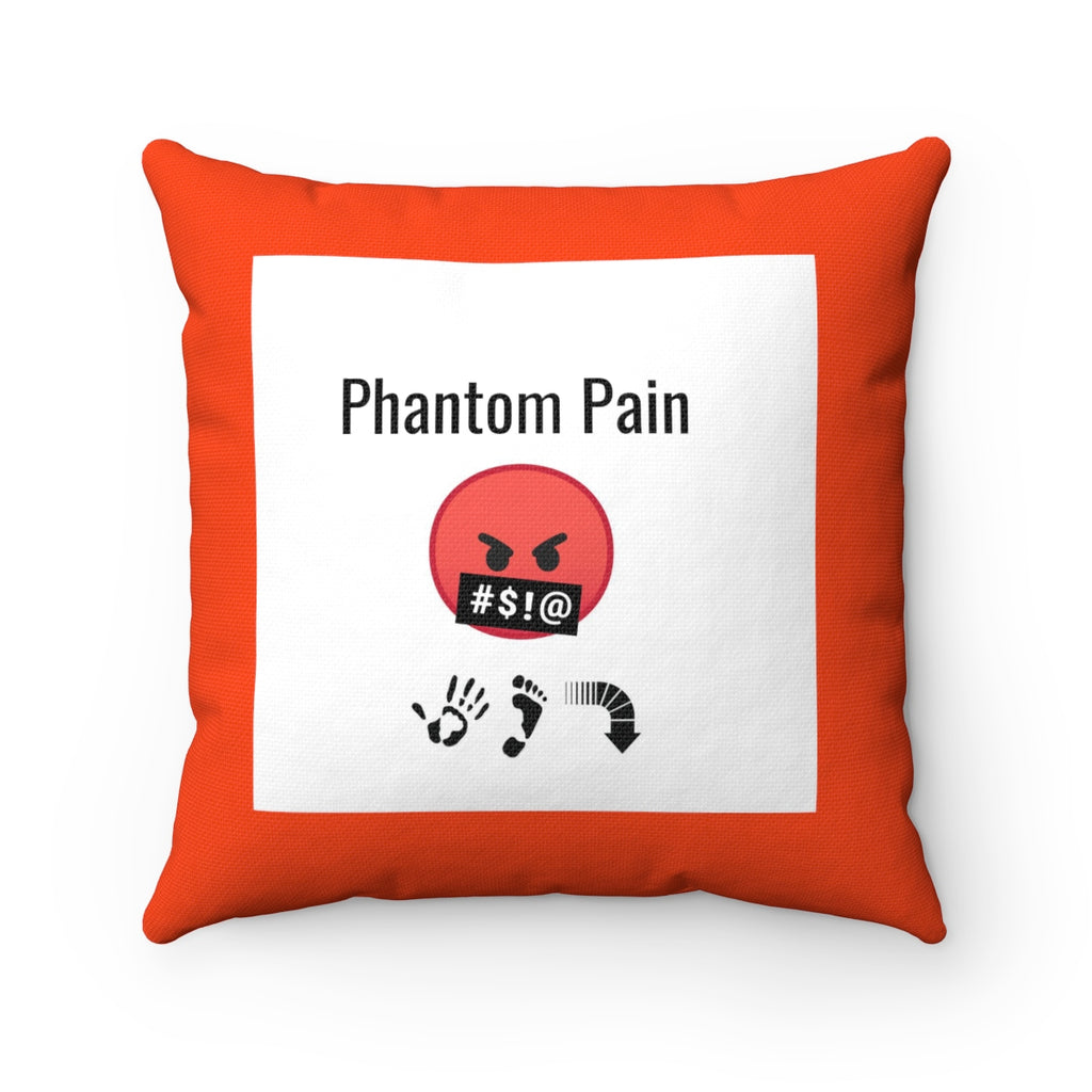 Five Toes Down Pain Spun Polyester Square Pillow