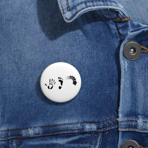 Five Toes Down Logo Pin Buttons