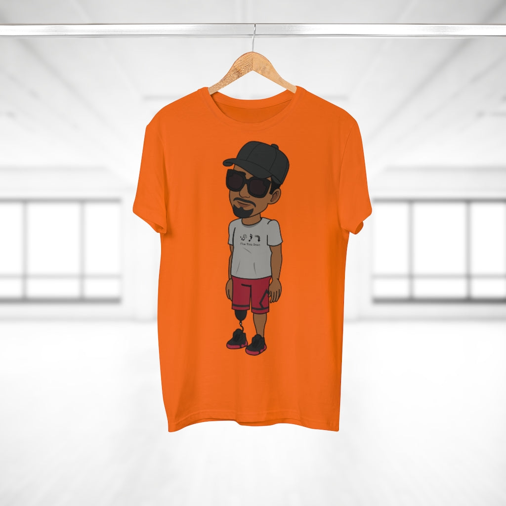 Five Toes Down Henry the Amputee Single Jersey Men's T-shirt