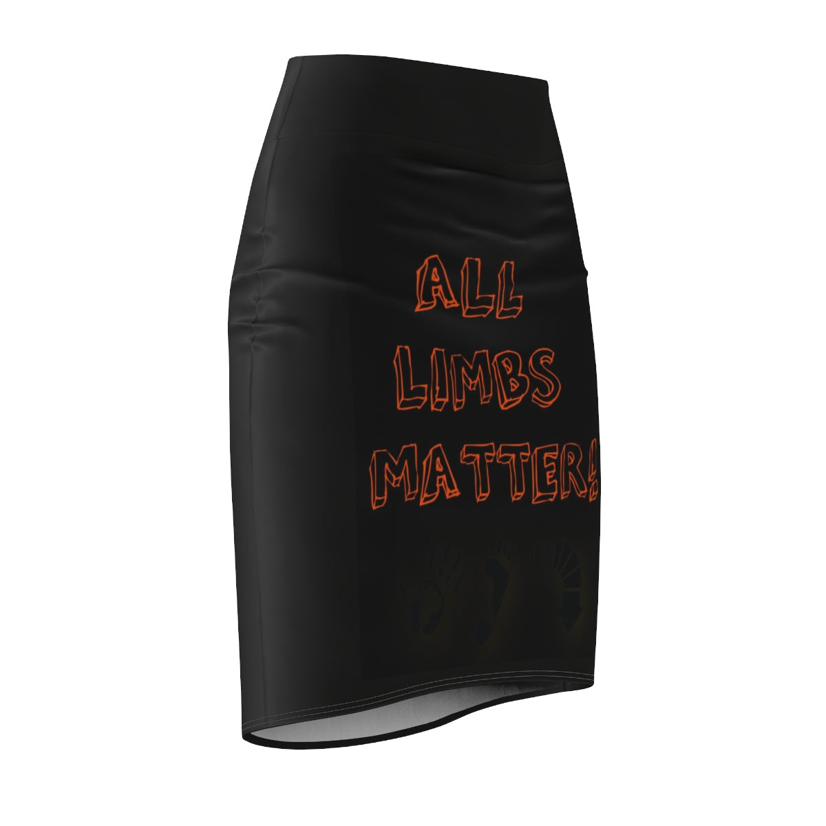 Five Toes Down All Limbs Matter Women's Pencil Skirt