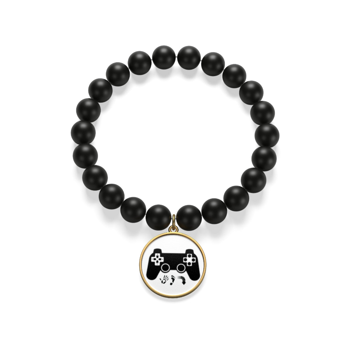 Five Toes Down Gamer Matte Onyx Bracelet