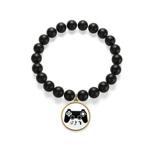 Five Toes Down Gamer Matte Onyx Bracelet