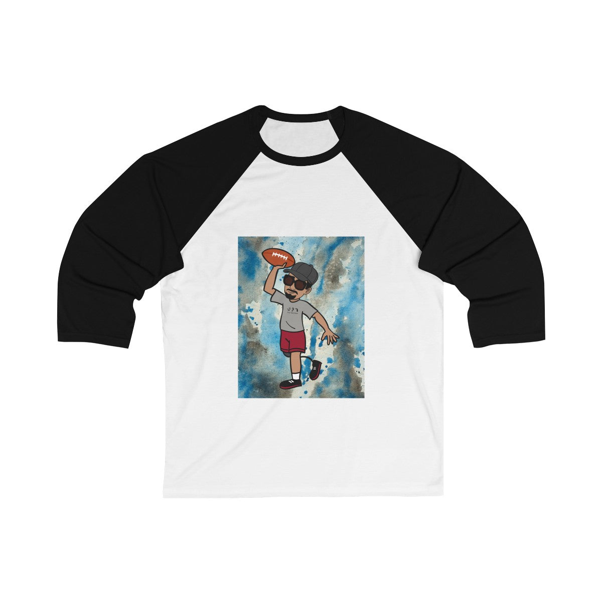 Five Toes Down Henry Football Unisex 3/4 Sleeve Baseball Tee