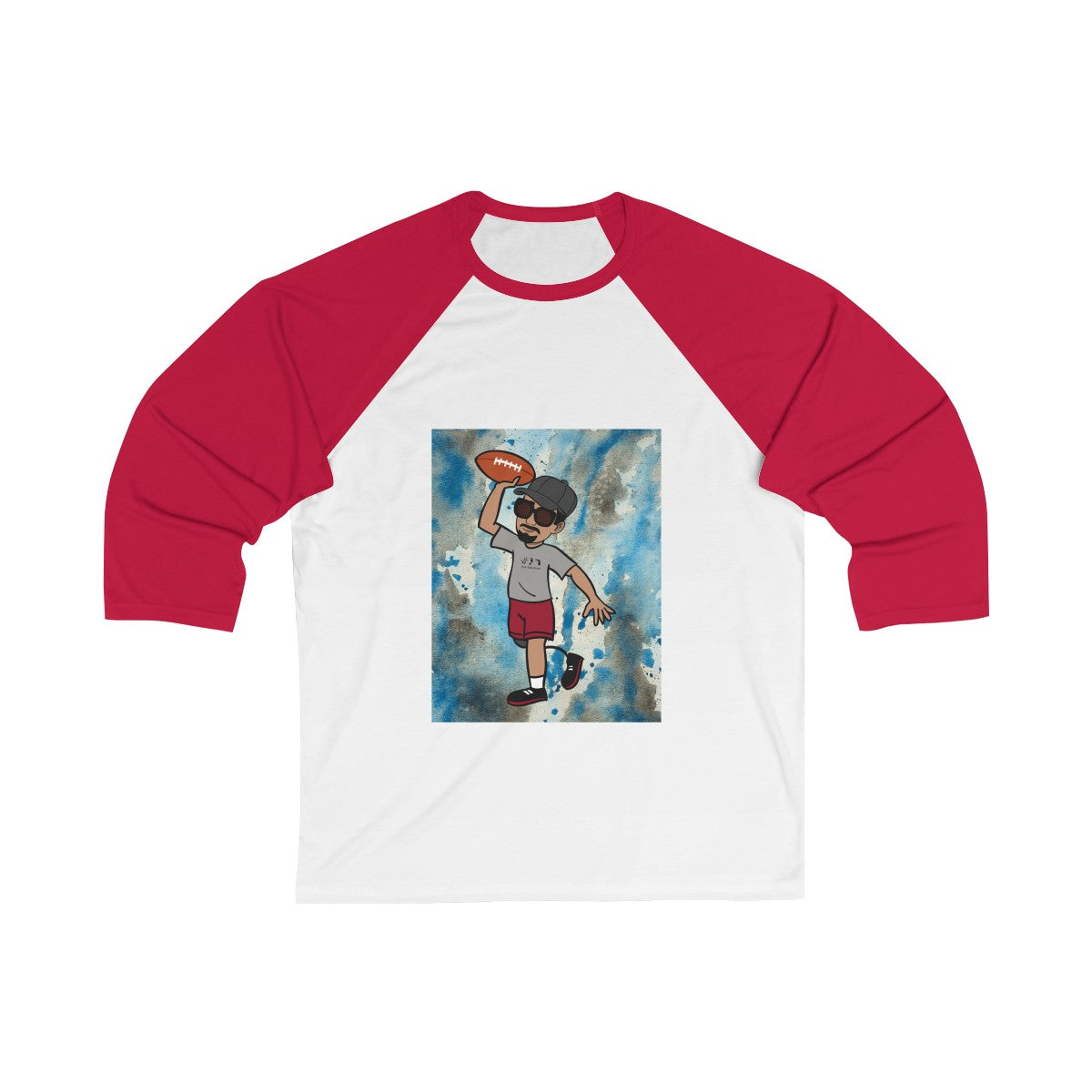 Five Toes Down Henry Football Unisex 3/4 Sleeve Baseball Tee