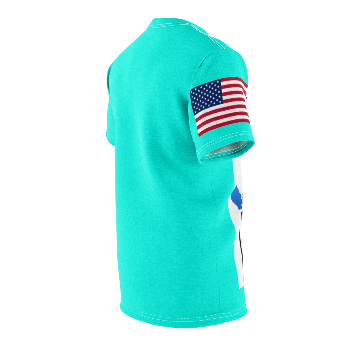 Five Toes Down New Normal Turquoise Unisex Cut & Sew Tee