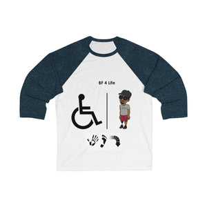 Five Toes Down Best Friend Unisex 3/4 Sleeve Baseball Tee