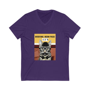 Five Toes Down Meow Pass Unisex V-Neck Tee